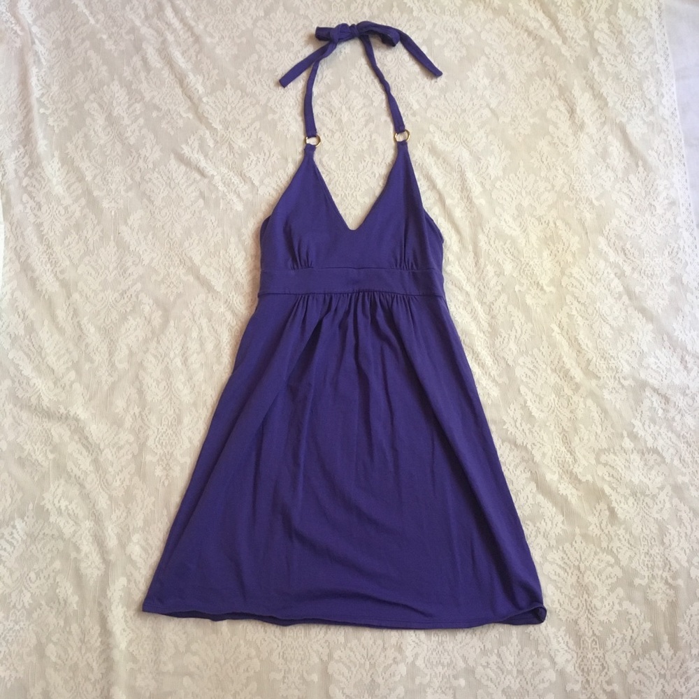 Victoria's Secret Purple Halter Mini Dress